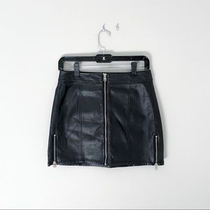 Express Leather Skirt